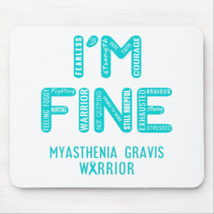 Mousepad Miastenia Gravis Warrior - EU ESTOU BEM