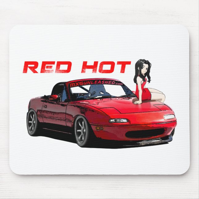 Mousepad Miata MX-5 encarnado (Frente)