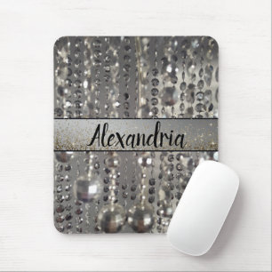 Mousepad Miçangas de Stringings Silver da Glittery Personal