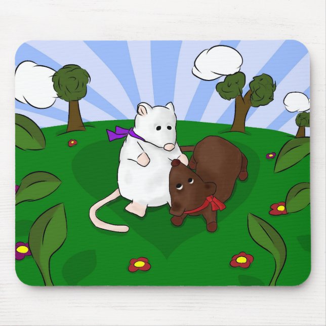 Mousepad Mice em Love (Frente)