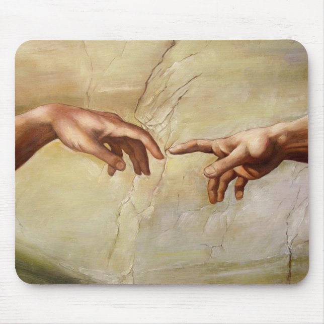 Mousepad Michelangelo Criação da Capela Sistina de Adão (Frente)