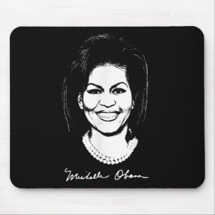 Mousepad Michelle Obama Signature Mulher do sexo feminino M