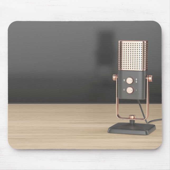 Mousepad Microfone de áudio moderno (Frente)