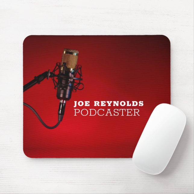 Mousepad Microfone Pro, Podcaster, Podcast (Com mouse)