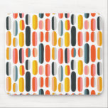 Mousepad Mid Century Retro Geometric Abstract Pattern<br><div class="desc">Stylish mid-century modern pattern with colorful capsule shapes arranged in a playful geometric composition.</div>
