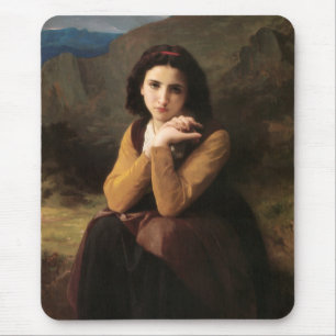 Mousepad Mignon Innocence of Adolescent Girl, Bouguereau
