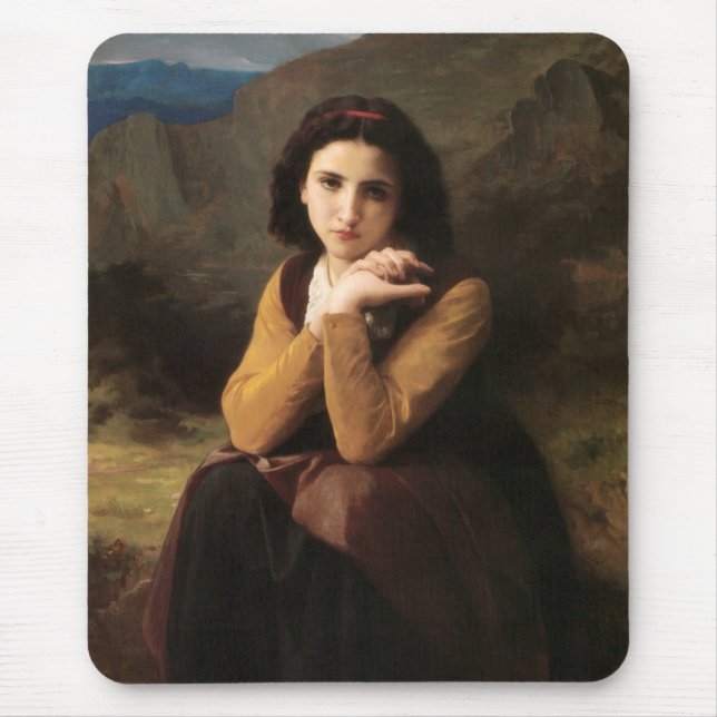 Mousepad Mignon Innocence of Adolescent Girl, Bouguereau (Frente)