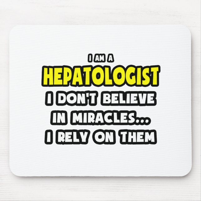Mousepad Milagres e Hepatologistas... Engraçado (Frente)