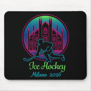 Mousepad Milan 2026 Hóquei no Gelo Inverno 2026 E Duomo Di