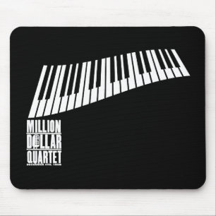 Mousepad Milhão pianos do quarteto do dólar - branco
