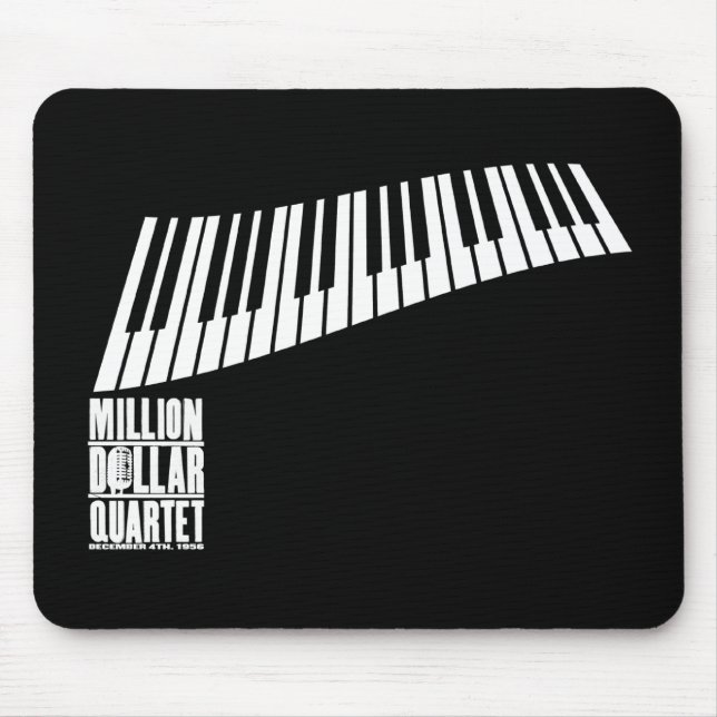 Mousepad Milhão pianos do quarteto do dólar - branco (Frente)
