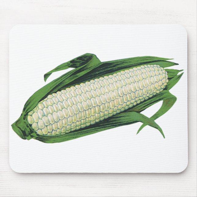 Mousepad Milho branco de Comidas de vegetais venenosos no f (Frente)