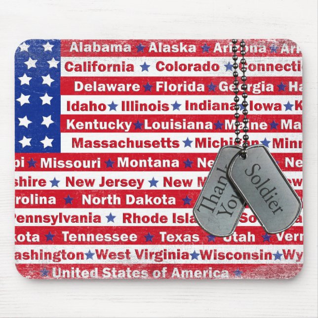 Mousepad Militares Obrigado (Frente)