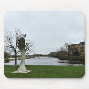 Mousepad Milwaukee River, West Bend, Wisconsin