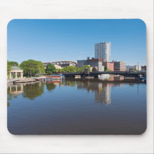 Mousepad milwaukee riverfront e ponte estatal de rua