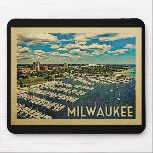Mousepad Milwaukee Wisconsin Viagens vintage