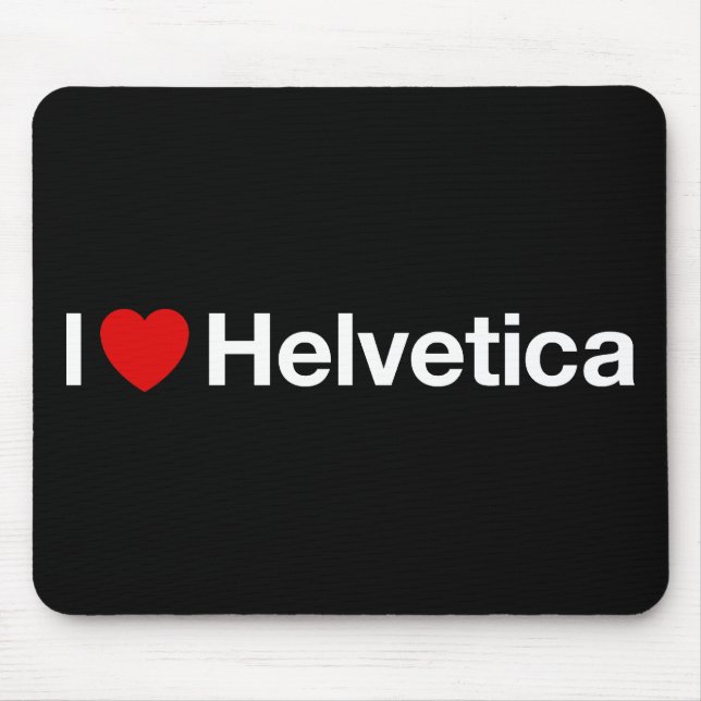 Mousepad Mim coração Helvética (Frente)