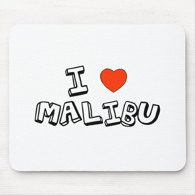 Mousepad Mim coração Malibu (Frente)