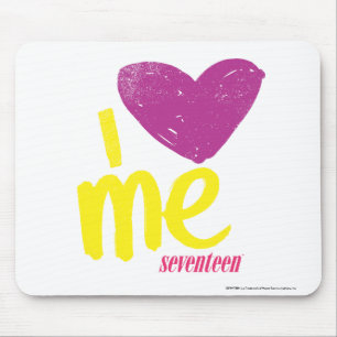 Mousepad Mim coração mim roxo/amarelo