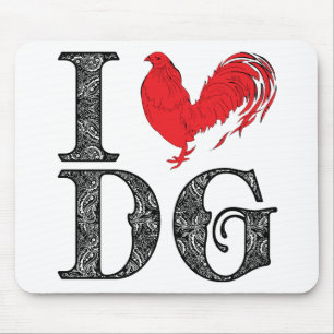 Mousepad Mim Dos Gallos do coração