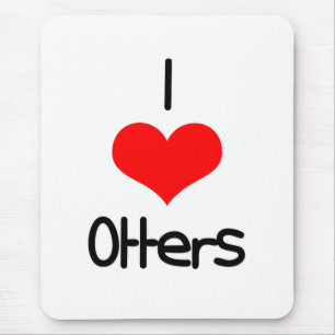 Mousepad Mim lontras do coração (amor)