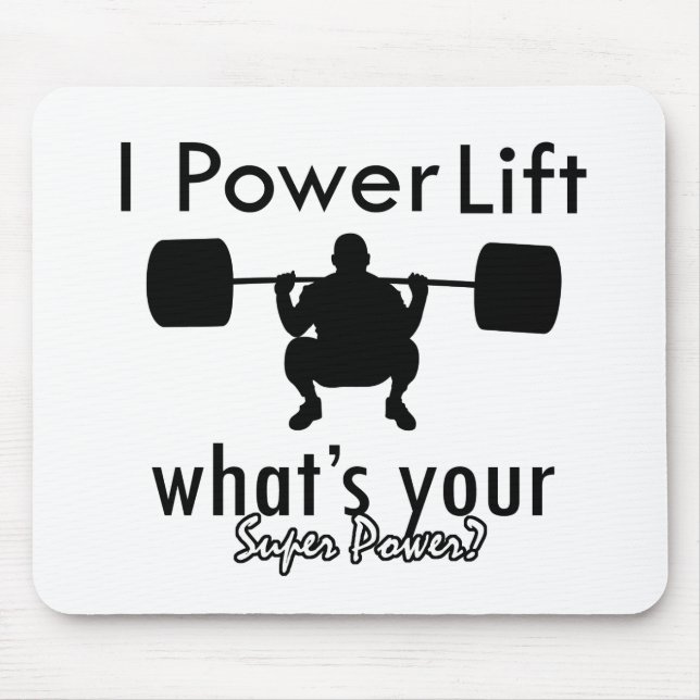 Mousepad Mim Powerlift o que é seu poder super (Frente)