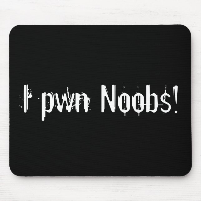 Mousepad Mim pwn Noobs! tapete do rato (Frente)