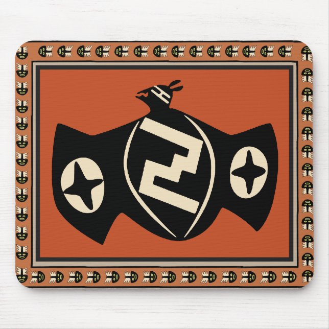 Mousepad Mimbres Tribal Bat (Frente)