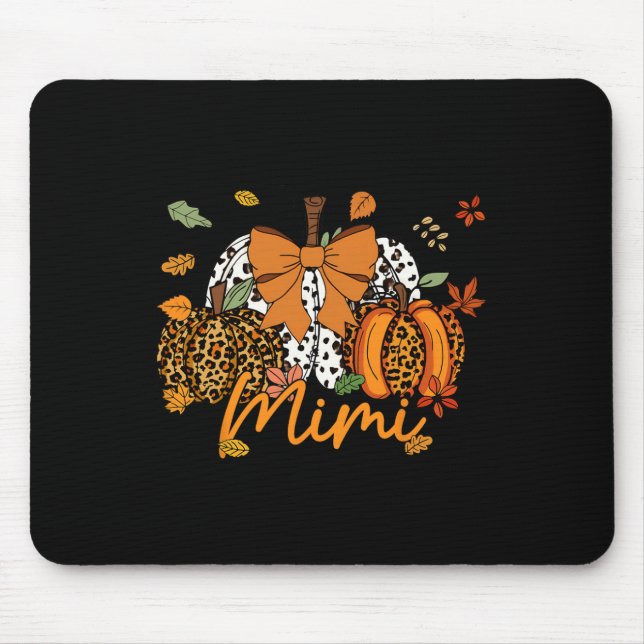 Mousepad Mimi Arco de Coquetes Leopard Pumpkin em Ação de G (Frente)