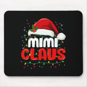 Mousepad Mimi Claus Christmas Xmas Lights Papai noel Family