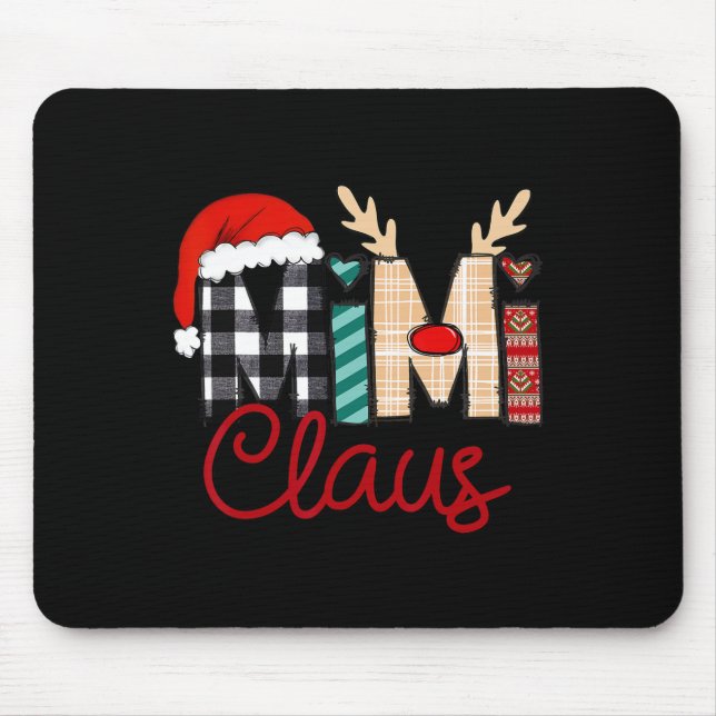 Mousepad Mimi Claus Reindeer Christmas (Frente)