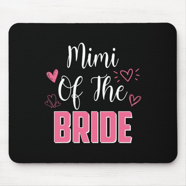 Mousepad Mimi Da Mulher Da Festa de casamento Da Família A  (Frente)