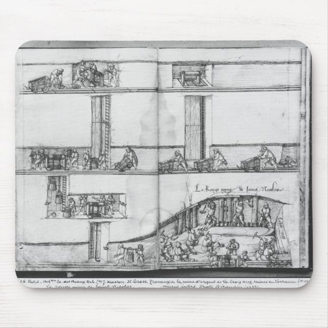 Mousepad Mina de prata de Croix-auxiliar-Minas do La, (Frente)