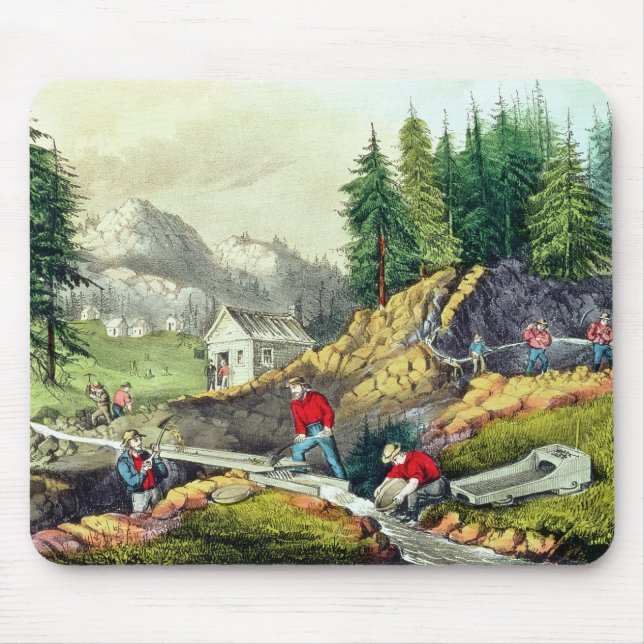 Mousepad Mineração Dourado em Califórnia (Frente)