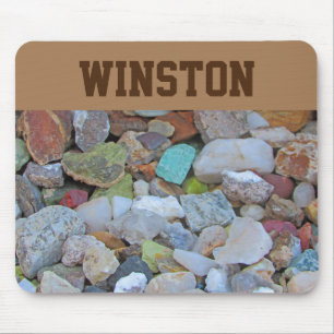 Mousepad Minerais coloridos da natureza da foto da coleçã