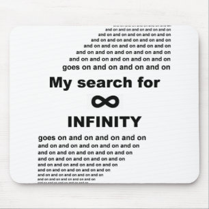 Mousepad Minha busca pelo infinito continua