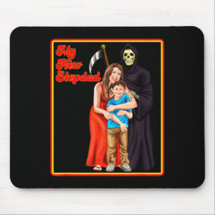 Mousepad Minha Camisa Irônica do Novo Padrasto - Meme Irôni
