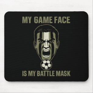 Mousepad Minha Cara de Jogo é Minha Máscara Byttle Camuflag