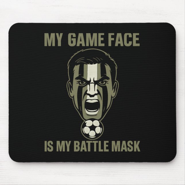 Mousepad Minha Cara de Jogo é Minha Máscara Byttle Camuflag (Frente)