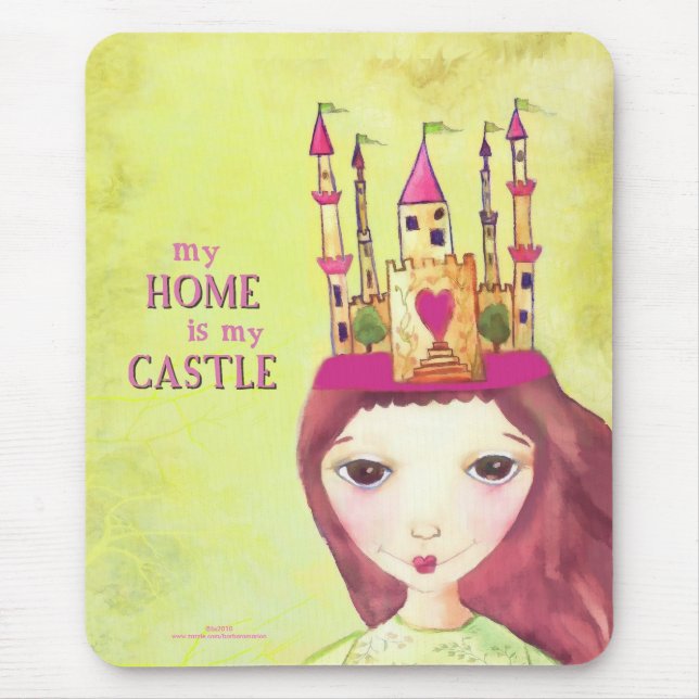 Mousepad minha casa é meu castelo (Frente)