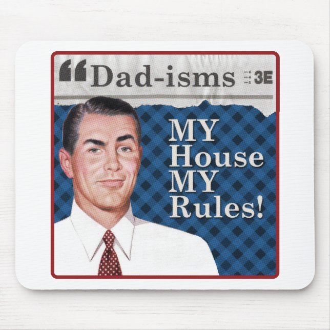 Mousepad MINHA casa, MINHAS regras! (Frente)