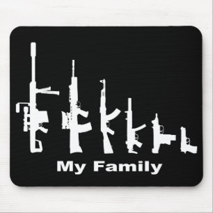 Mousepad Minha família (armas do amor de I)