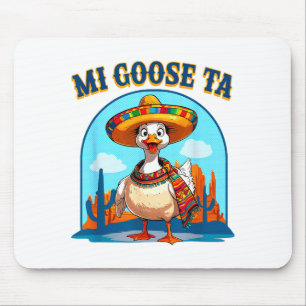Mousepad Minha Gansa Ta Camisa Punheta Goose Fiesta Engraça