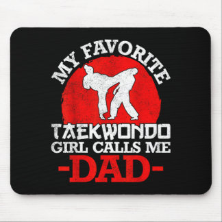 Mousepad Minha Garota Favorita de Taekwondo Me Chama de Pai