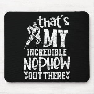 Mousepad Minha Incrível Tia de Hockey do Sobrinho Jogador d