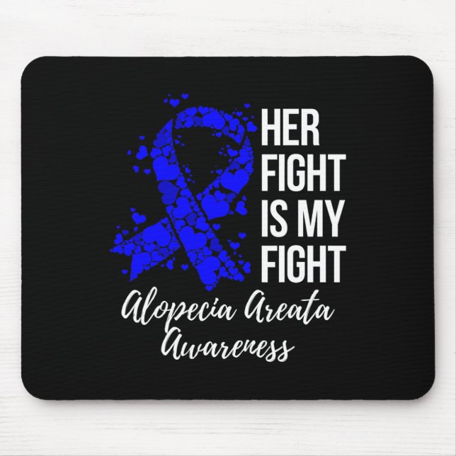 Mousepad Minha Luta É Minha Batalha Conscientização da Alop (Frente)