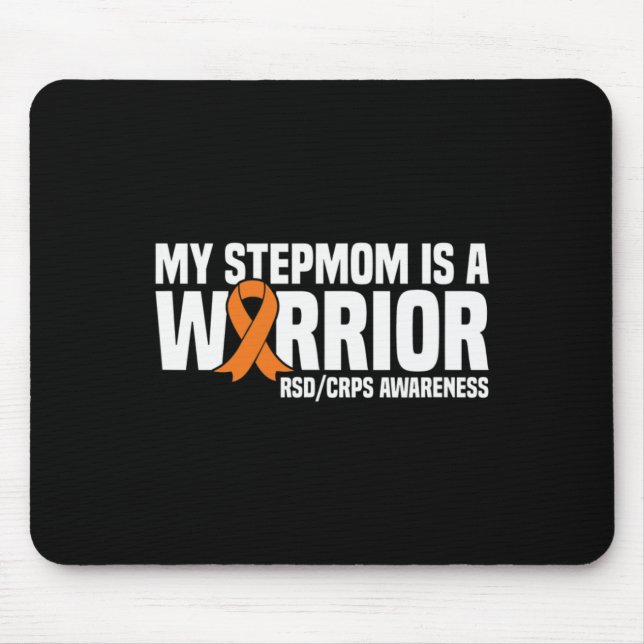Mousepad Minha Mãe É Uma Guerreira Laranja De Fita (Frente)
