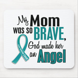 Mousepad Minha mamã é um câncer de ovário do anjo 1