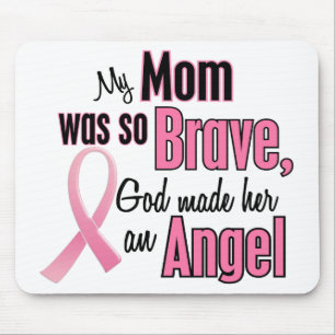 Mousepad Minha mamã é um cancro da mama do anjo