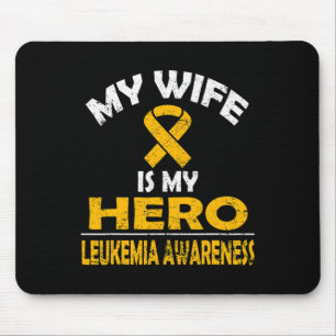 MOUSEPAD MINHA MULHER É MINHA LEUCEMIA HERÓGICA SENSIBILIZA